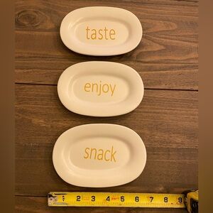 ThirstyStone 3 piece tapas set. “Taste”, “Enjoy”, “Snack”